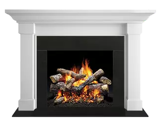 Majestic Signature Series Kenwood B 48" Unfinished Maple Transitional Style Flush Wood Fireplace Mantel With Custom New Gray Stain Color