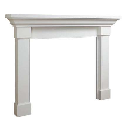 Majestic Signature Series Kenwood C 53" Primed MDF Transitional Style Flush Wood Fireplace Mantel With Custom New Gray Stain Color