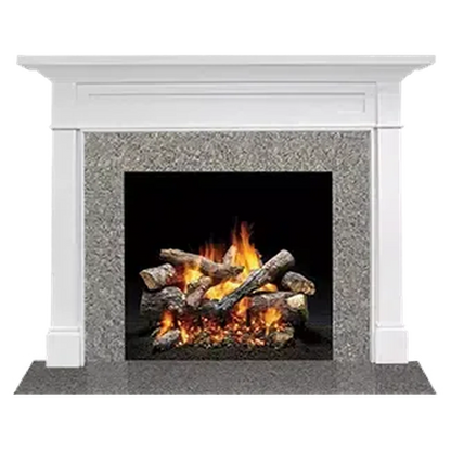 Majestic Signature Series Roxborough A 44" Primed MDF Traditional Style Flush Wood Fireplace Mantel With Custom New Gray Stain Color