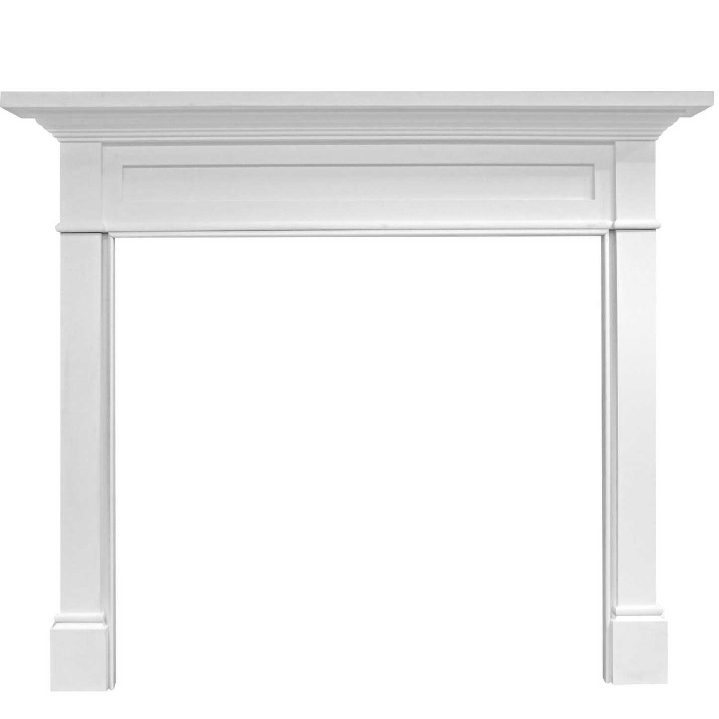 Majestic Signature Series Roxborough B 48" Primed MDF Traditional Style Flush Wood Fireplace Mantel With Custom New Gray Stain Color
