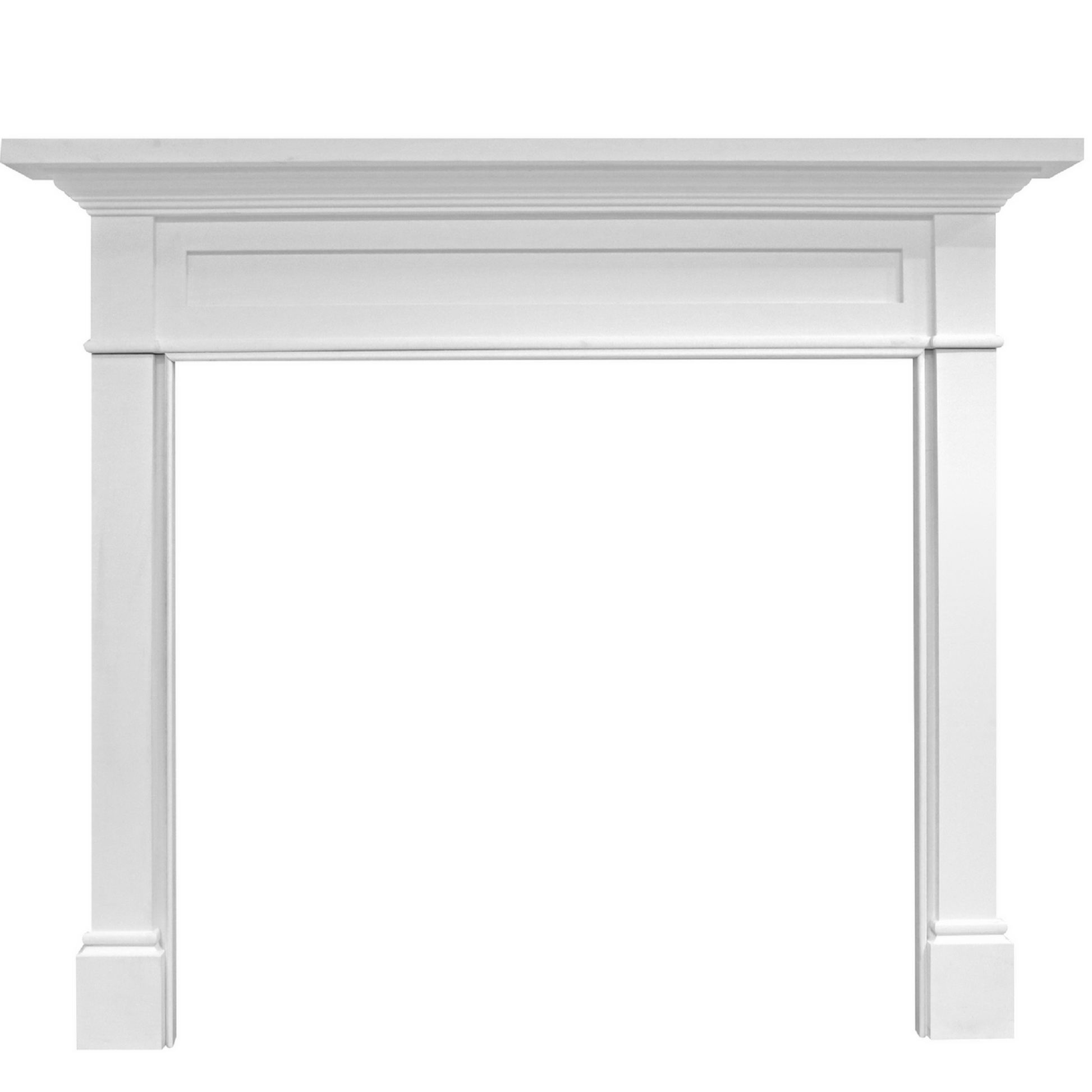 Majestic Signature Series Roxborough B 48" Primed MDF Traditional Style Flush Wood Fireplace Mantel With Custom New Gray Stain Color