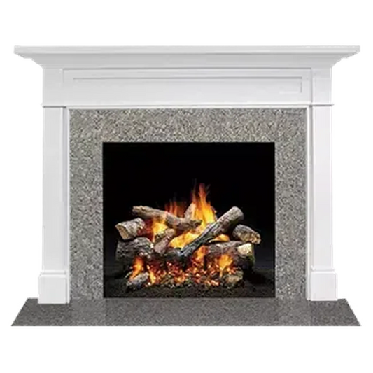 Majestic Signature Series Roxborough B 48" Primed MDF Traditional Style Flush Wood Fireplace Mantel With Custom New Gray Stain Color