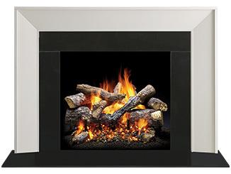 Majestic Signature Series Zimmer C 53" Primed MDF Modern Style Flush Wood Fireplace Mantel With Custom New Gray Stain Color