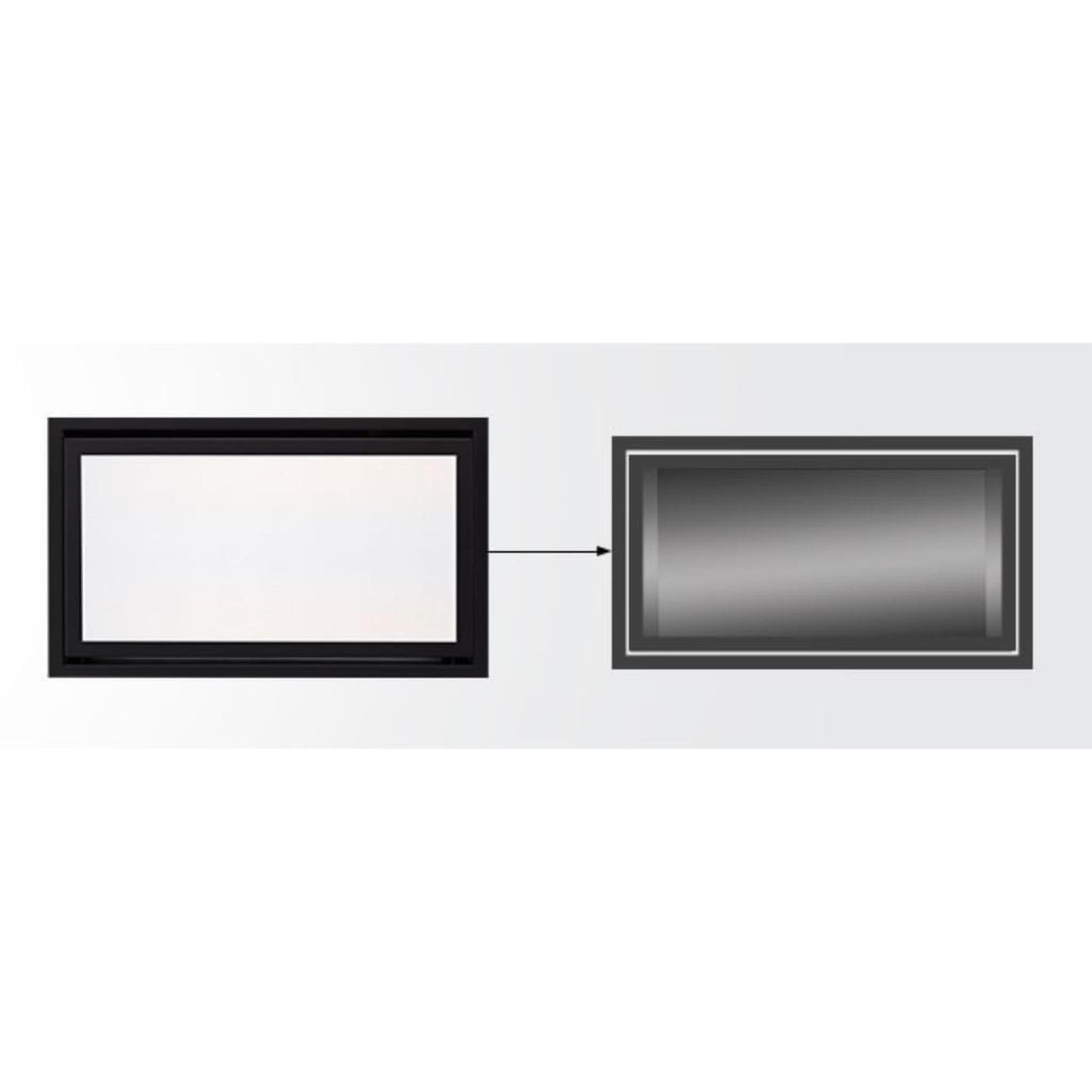 Majestic Stainless Steel Clean Face Trim for Echelon II 72" Gas Fireplace