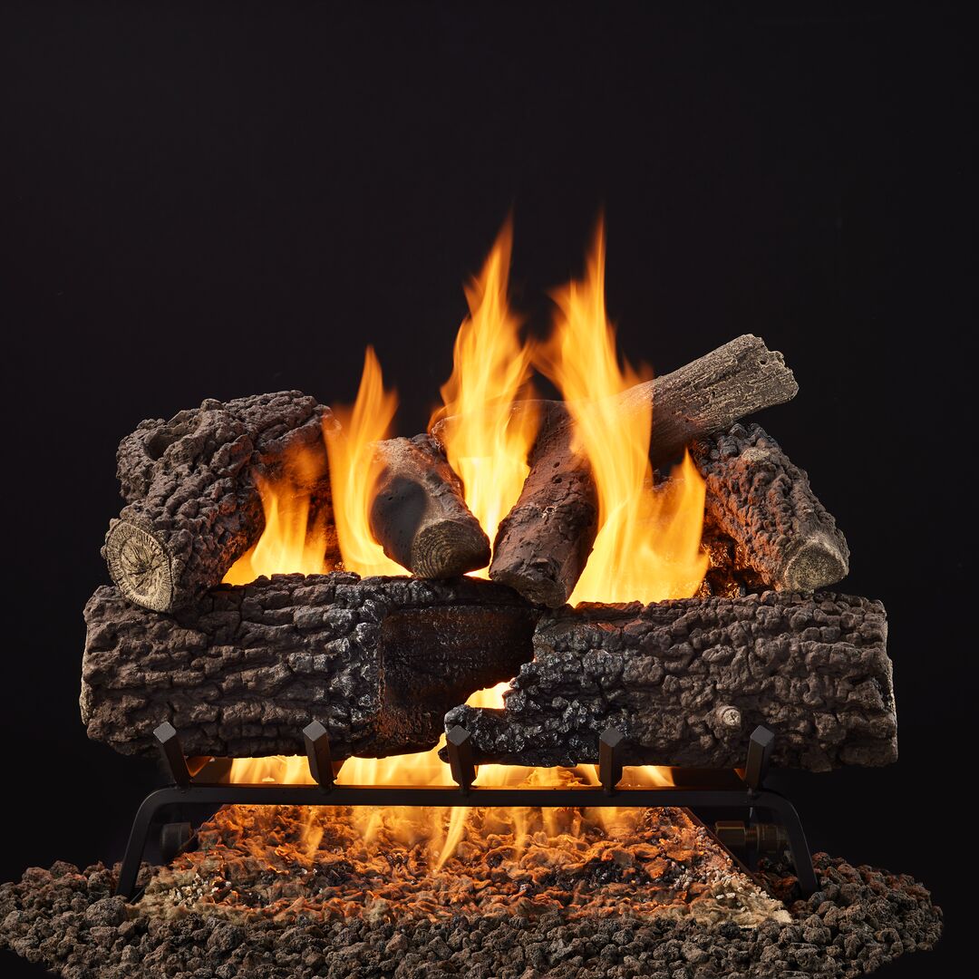 Majestic Timberland and Smoldering Oak 24" 10-Piece Vented Gas Log Set