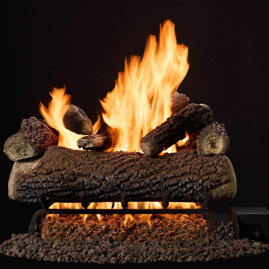 Majestic Timberland and Smoldering Oak 24" 10-Piece Vented Gas Log Set