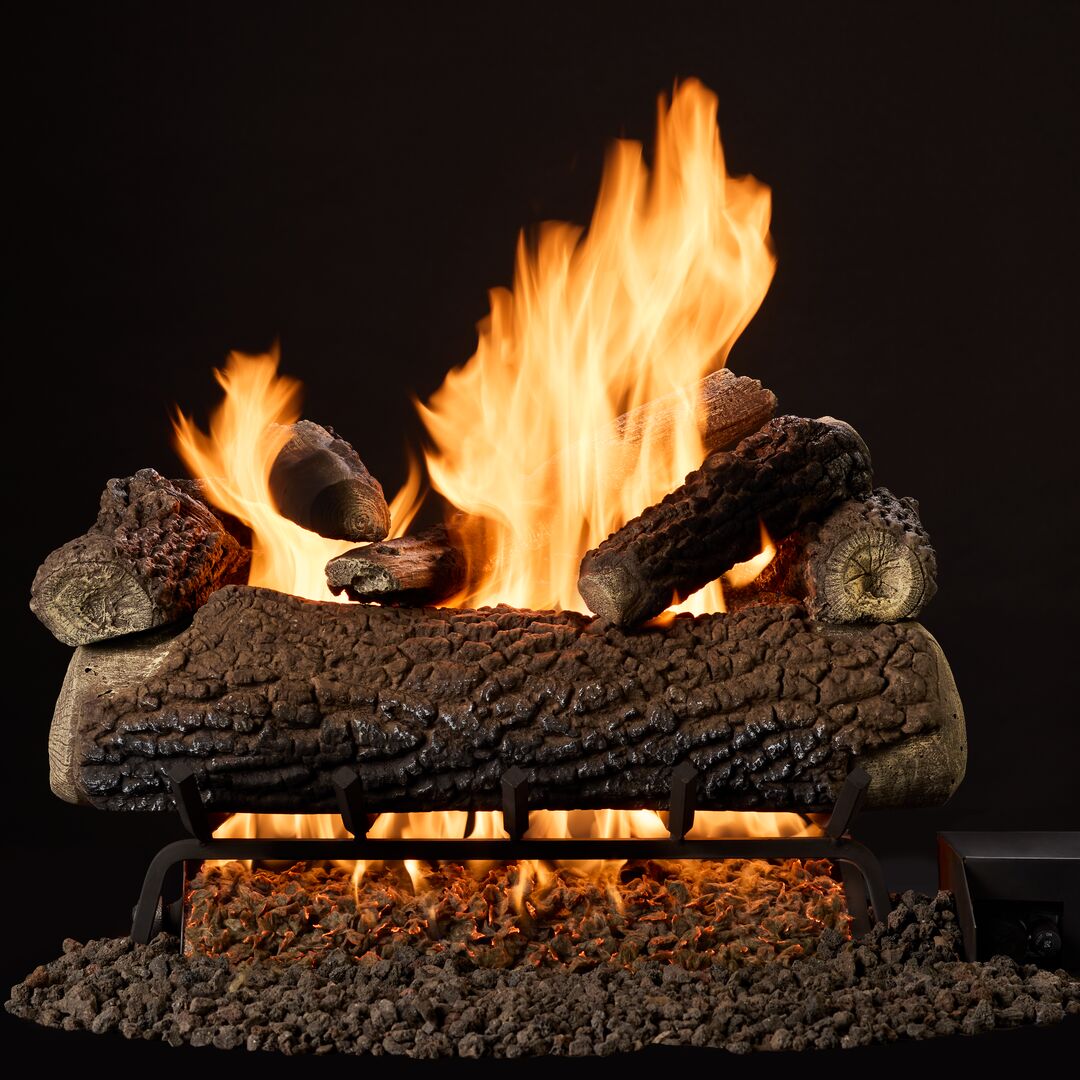 Majestic Timberland and Smoldering Oak 24" 10-Piece Vented Gas Log Set