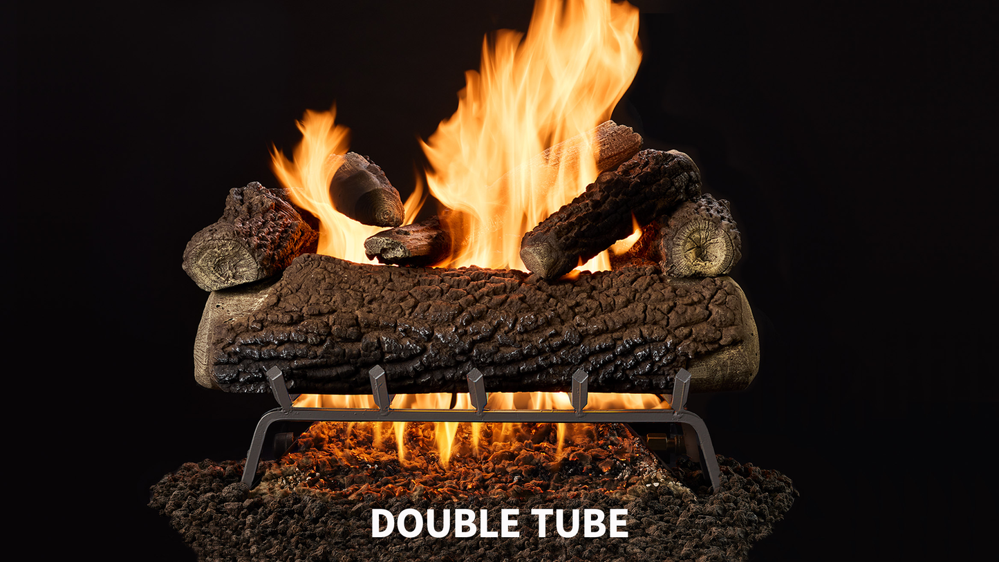 Majestic Timberland and Smoldering Oak 24" 10-Piece Vented Gas Log Set