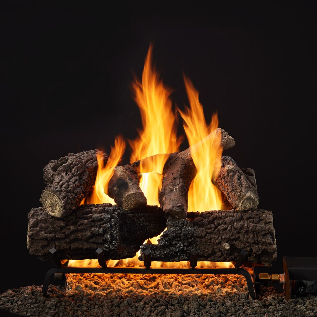 Majestic Timberland and Smoldering Oak 24" 10-Piece Vented Gas Log Set