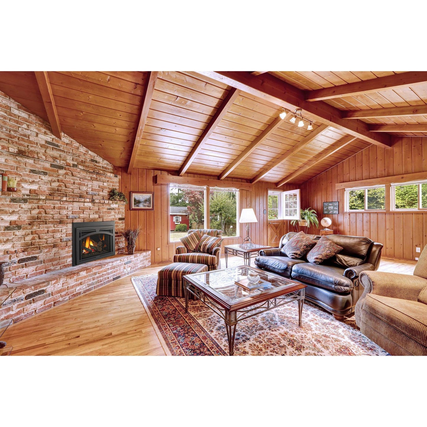 Majestic Trilliant Large 35" Traditional Direct Vent Natural Gas Fireplace Insert With IntelliFire Touch Ignition System
