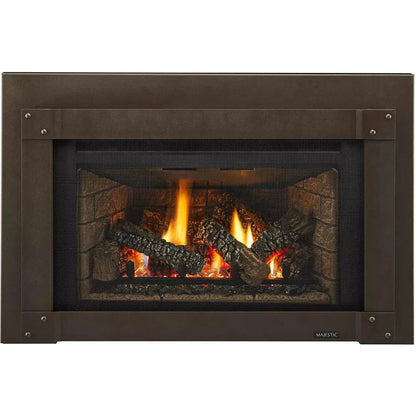 Majestic Trilliant Small 25" Traditional Direct Vent Natural Gas Fireplace Insert With IntelliFire Touch Ignition System