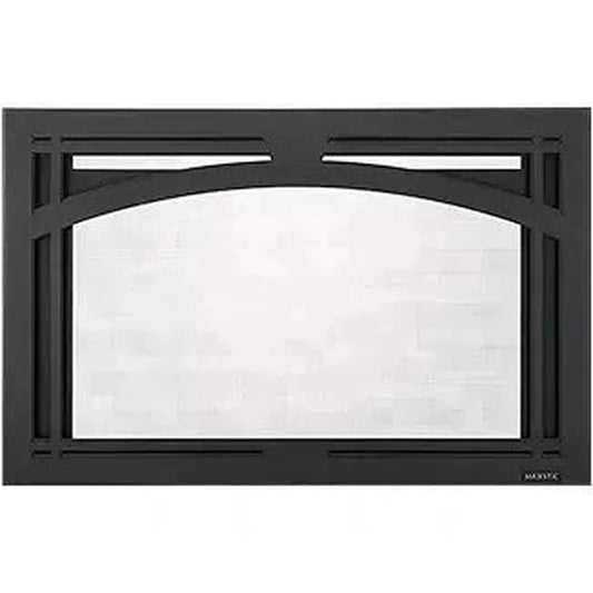 Majestic Tuscan Black Arch Screen Front for Trilliant 25" Gas Fireplace Insert