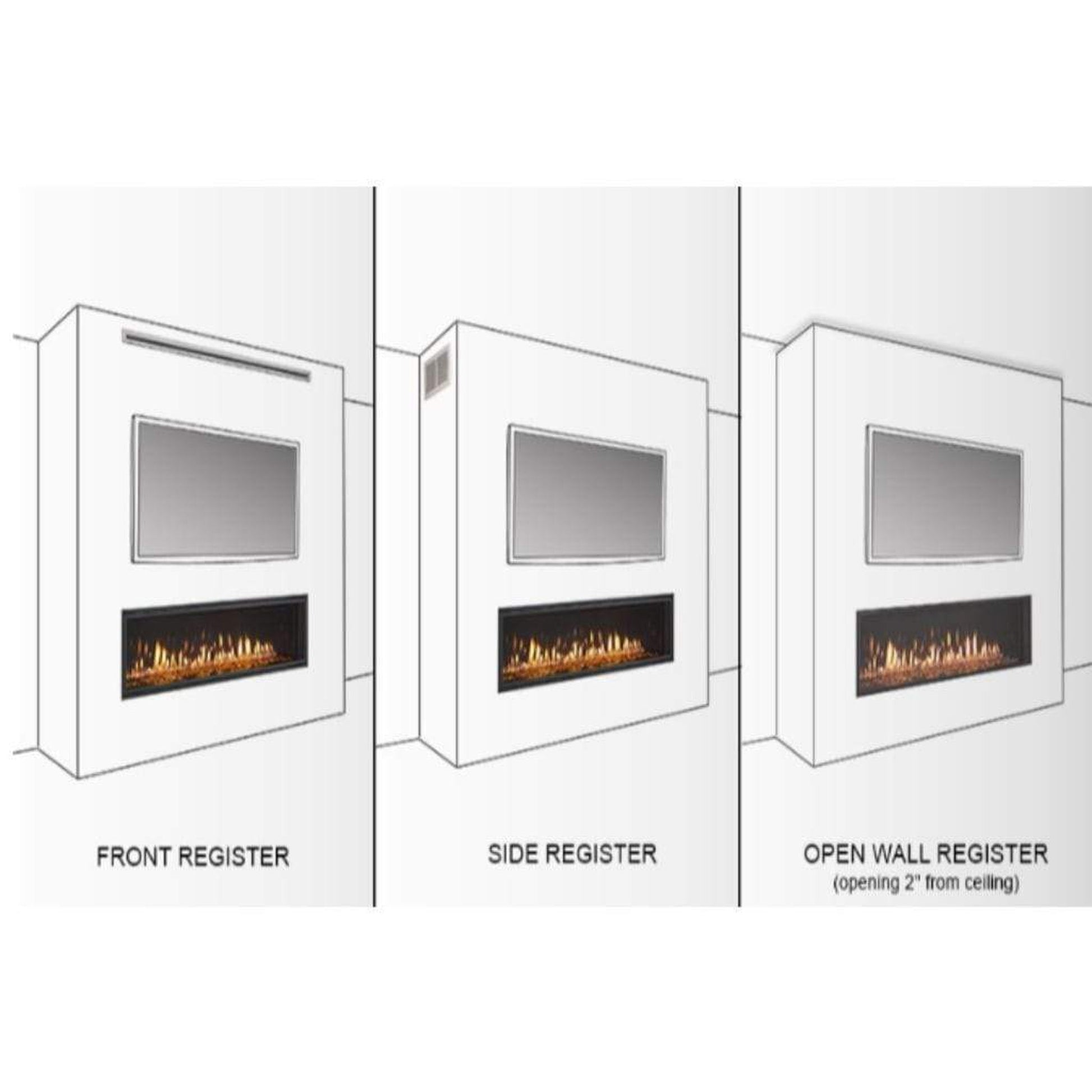 Majestic Vent Trim for Front Discharge Passive Heat Kit for Echelon II 36" Gas Fireplace